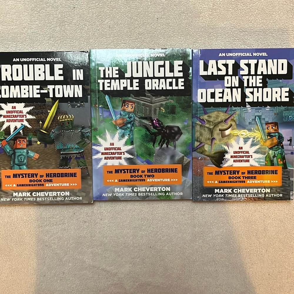Books 4-6 of The Gameknight999 box set.